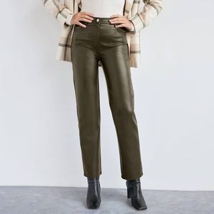 Aritzia Wilfred Melina Pant in Dark Olive